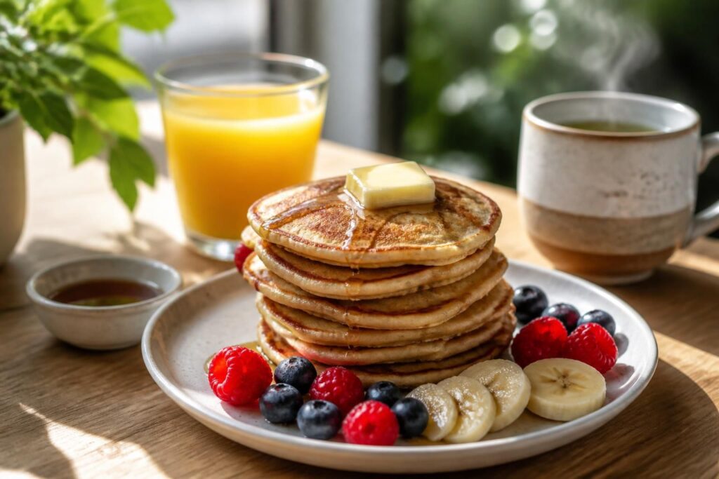 découvrez notre recette saine de pancakes au sarrasin, parfaite pour un petit-déjeuner énergétique et équilibré. simple, rapide et délicieux !
