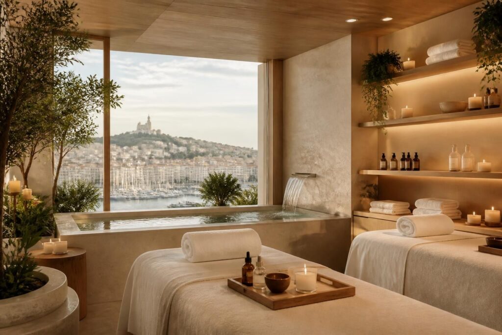 découvrez le spa by clarins à marseille, un havre de paix où bien-être et douceur s’allient pour une expérience unique de relaxation et de soins de beauté.