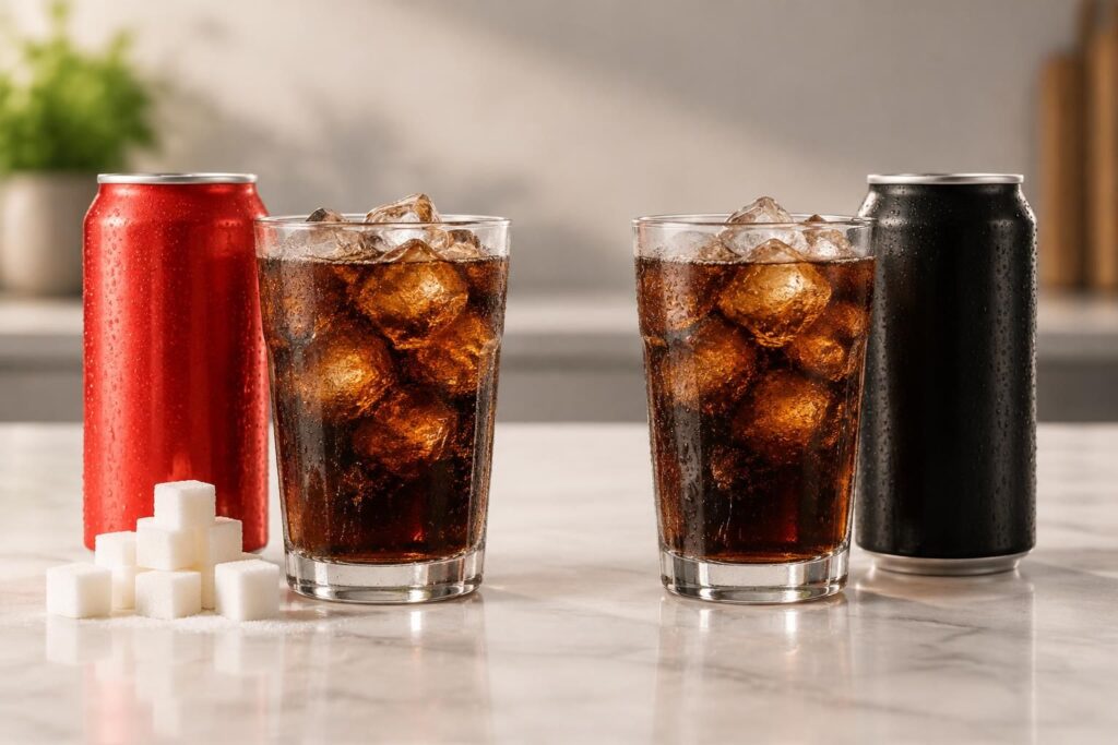 découvrez combien de calories contient un coca-cola classique ou zéro, et comparez leurs valeurs nutritionnelles pour choisir la boisson qui vous convient.