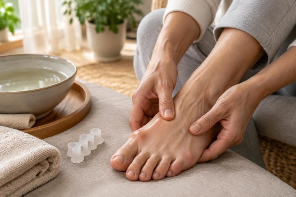 découvrez des solutions naturelles pour soulager l’hallux valgus sans opération : chaussures adaptées, exercices et conseils pour réduire l’inconfort.