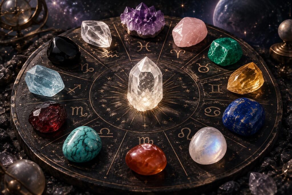 découvrez quelle pierre naturelle correspond à votre signe astrologique et explorez les pierres associées à chaque signe du zodiaque.